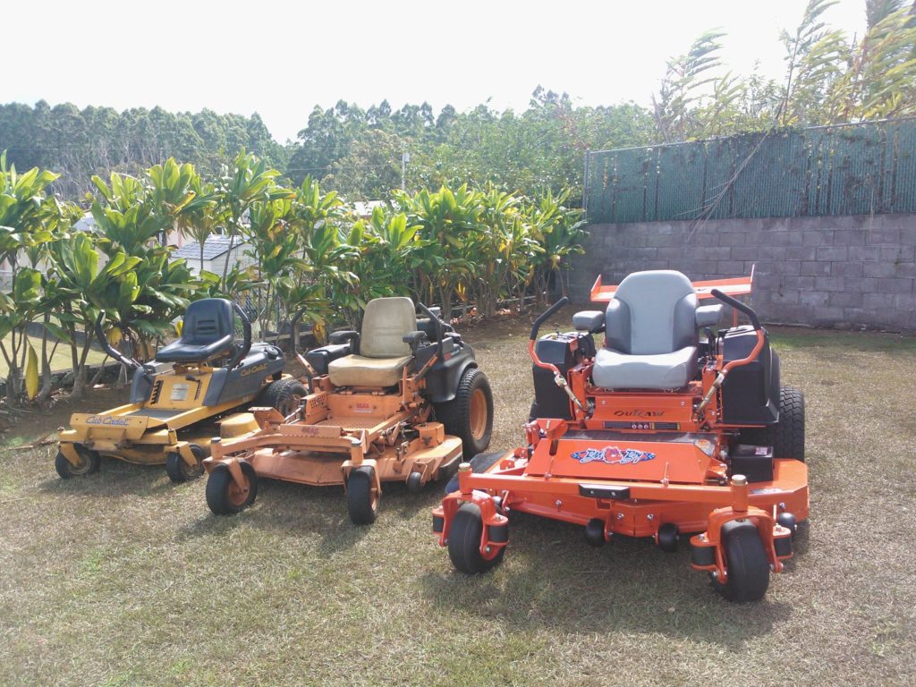 scag bad boy cub cadet mowers honokaa