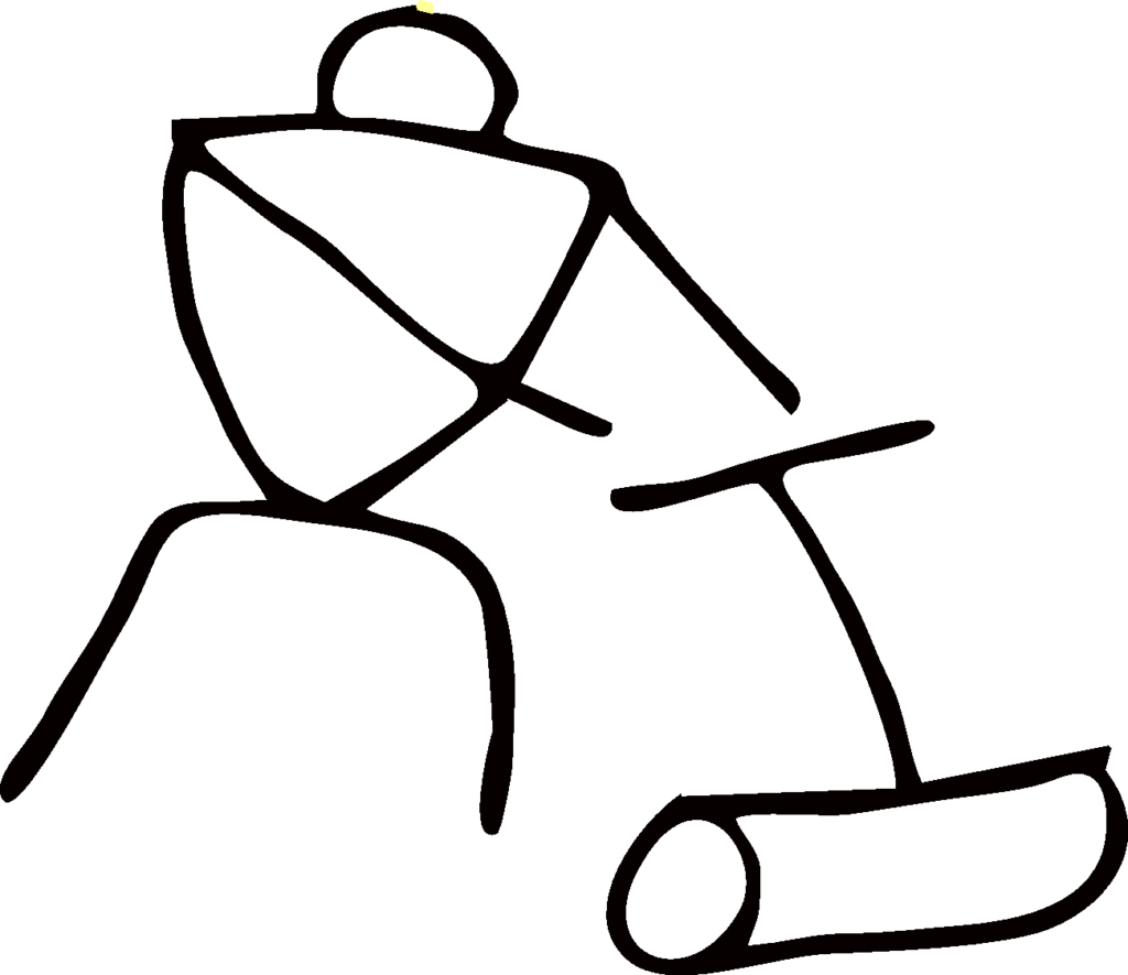 petroglyph mower man